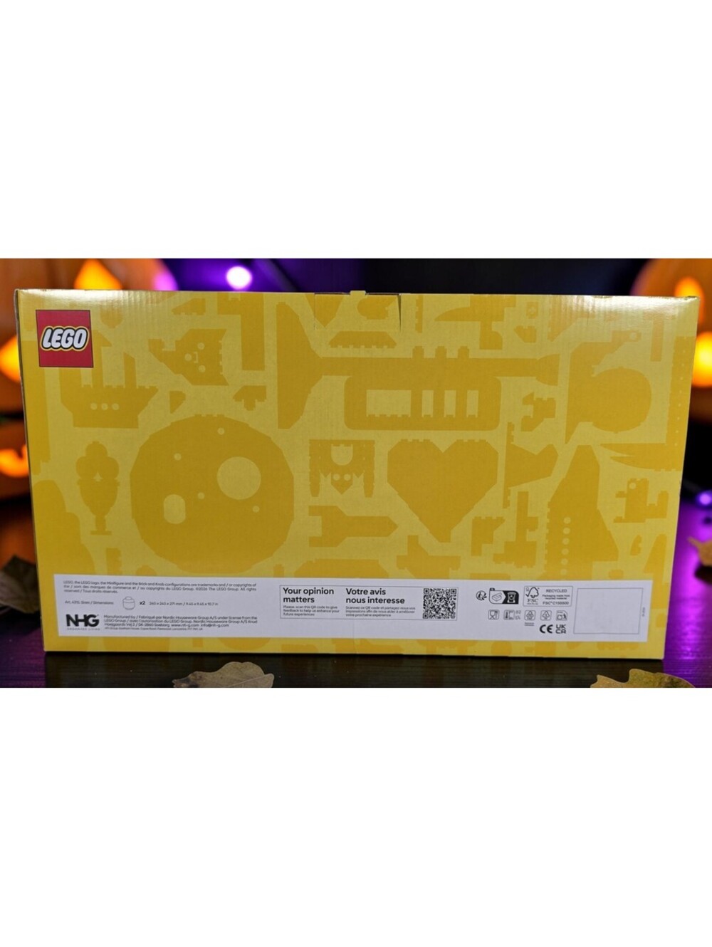 LEGO Halloween Edition Large Storage Heads Green White Skeleton 2pc NIB - Picture 13 of 15